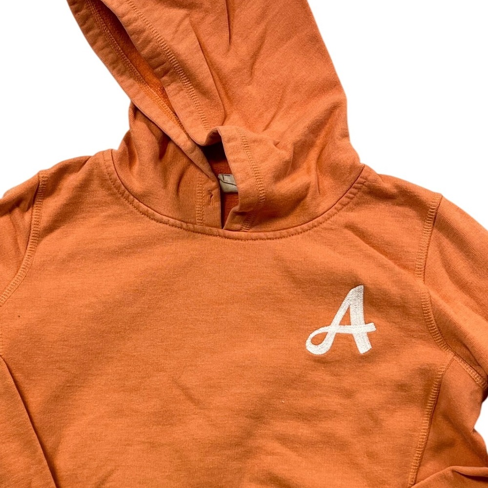 American‎ Eagle Outfitters Orange Hoodie Sweatshirt Letter A Women's Size M J7